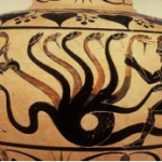 Vase représentant l'hydre de Lerne