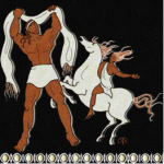 Hercule tenant la ceinture d'Hippolyte