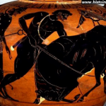 Vase représentant Hercule capturant le taureau du roi de Crête