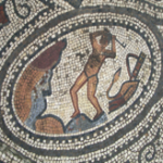 Mosaïque d'Hercule dans les écuries d'Augias